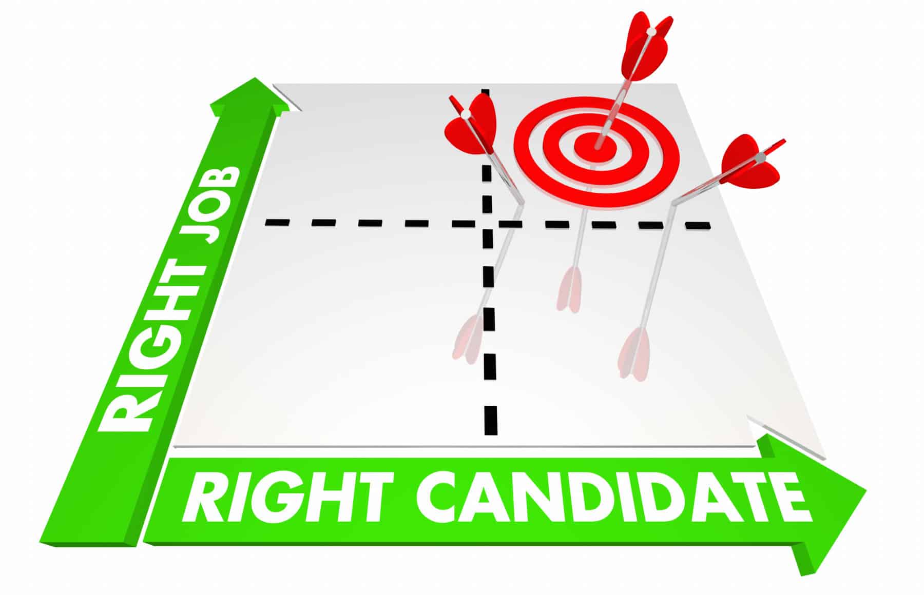 Right Job Candidate Best Choice Fit Matrix 3d Illustration